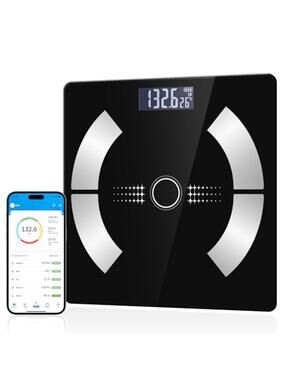 Body Fat Scale with Bluetooth, Smart Digital Bathroom Scale for Body Composition